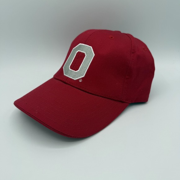 Ohio State Buckeyes red hat embroidered O logo Signatures adjustable cap - Picture 2 of 7